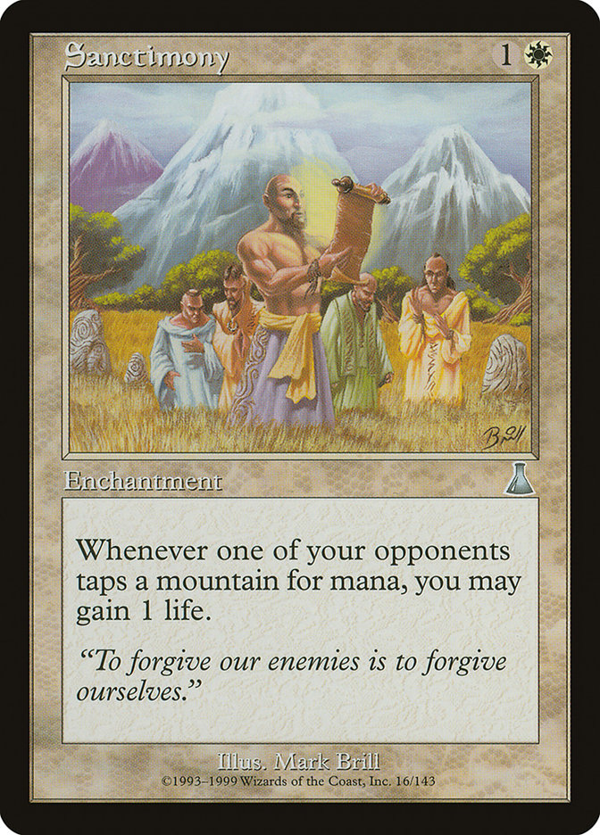 Sanctimony UDS-16 Urza's Destiny Magic card