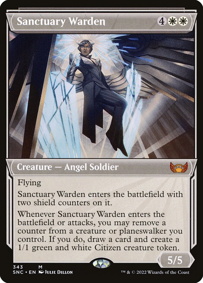 Sanctuary Warden SNC-343 Streets of New Capenna Magic card