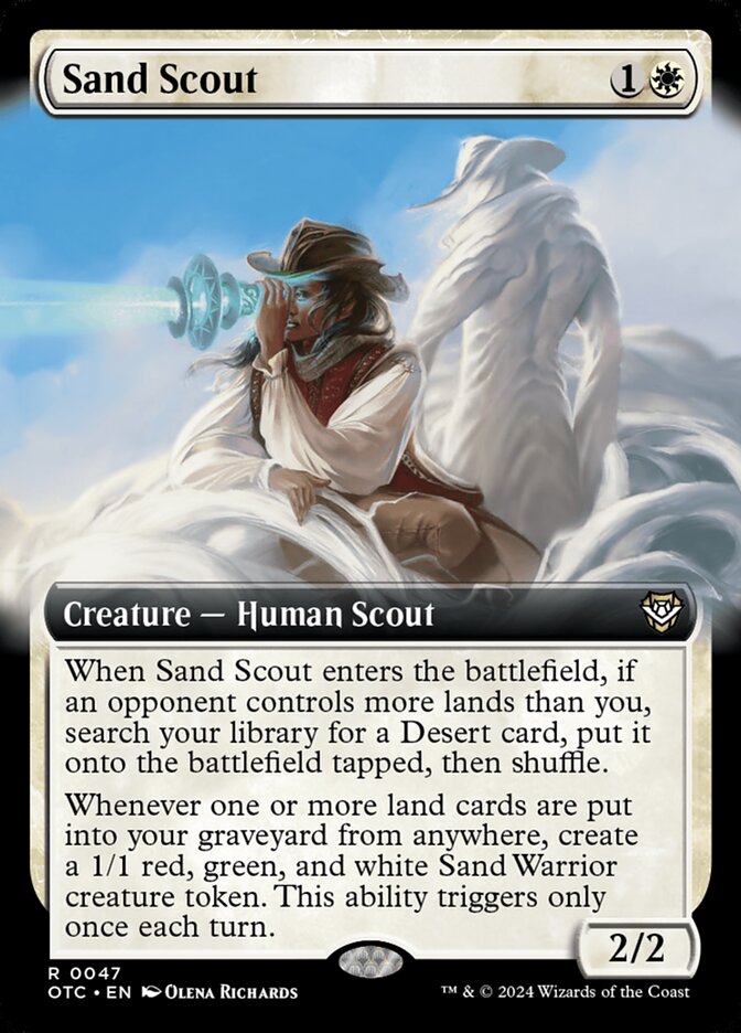 Sand Scout OTC-47 Outlaws of Thunder Junction Commander Magic card