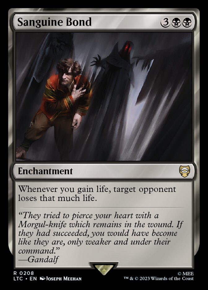 Sanguine Bond LTC-208 Tales of Middle-earth Commander Magic card