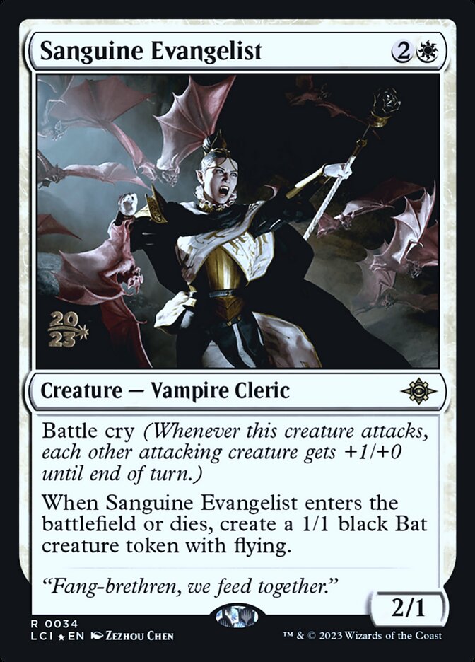 Sanguine Evangelist PLCI-34S The Lost Caverns of Ixalan Promos Magic card
