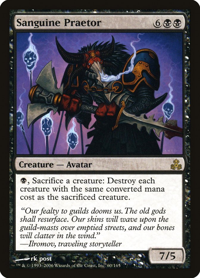 Sanguine Praetor GPT-60 Guildpact Magic card