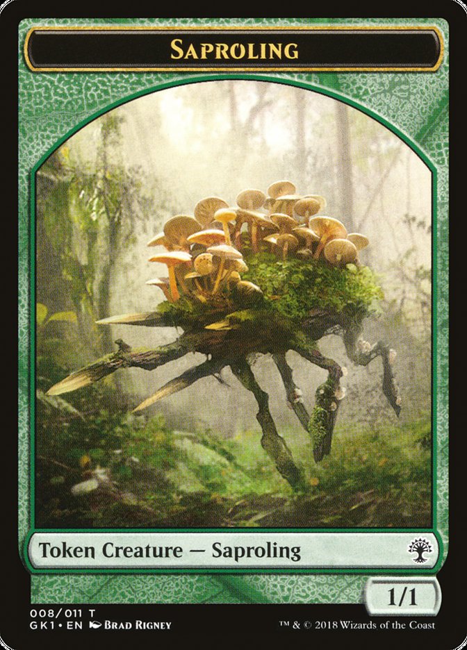 Saproling // Elf Knight TGK1-8 GRN Guild Kit Tokens Magic card