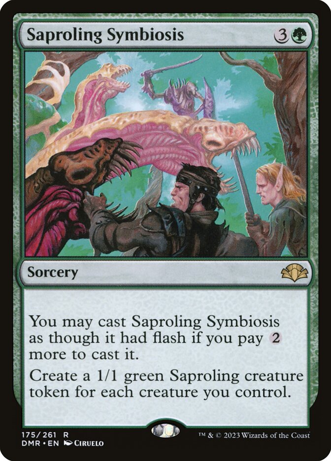 Saproling Symbiosis DMR-175 Dominaria Remastered Magic card