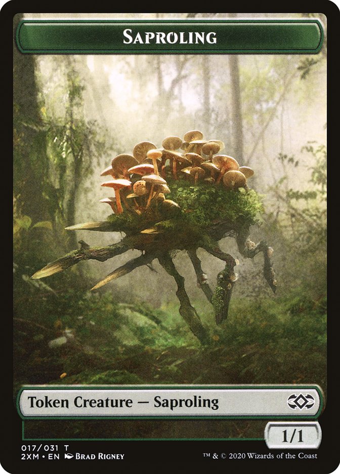 Saproling T2XM-17 Double Masters Tokens Magic card