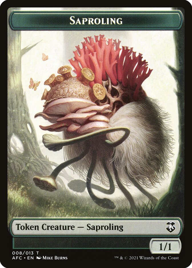 Saproling TAFC-8 Forgotten Realms Commander Tokens Magic card