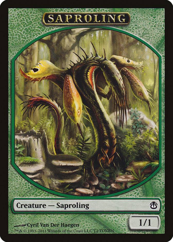 Saproling TDDH-2 Duel Decks: Ajani vs. Nicol Bolas Tokens Magic card