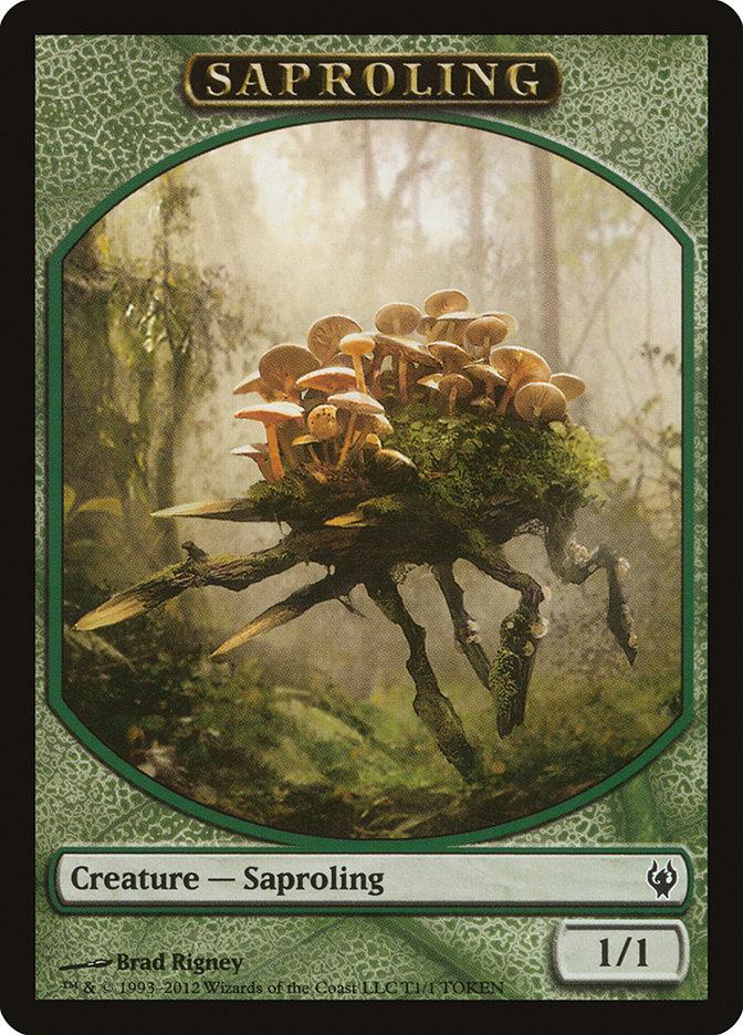 Saproling TDDJ-1 Duel Decks: Izzet vs. Golgari Tokens Magic card