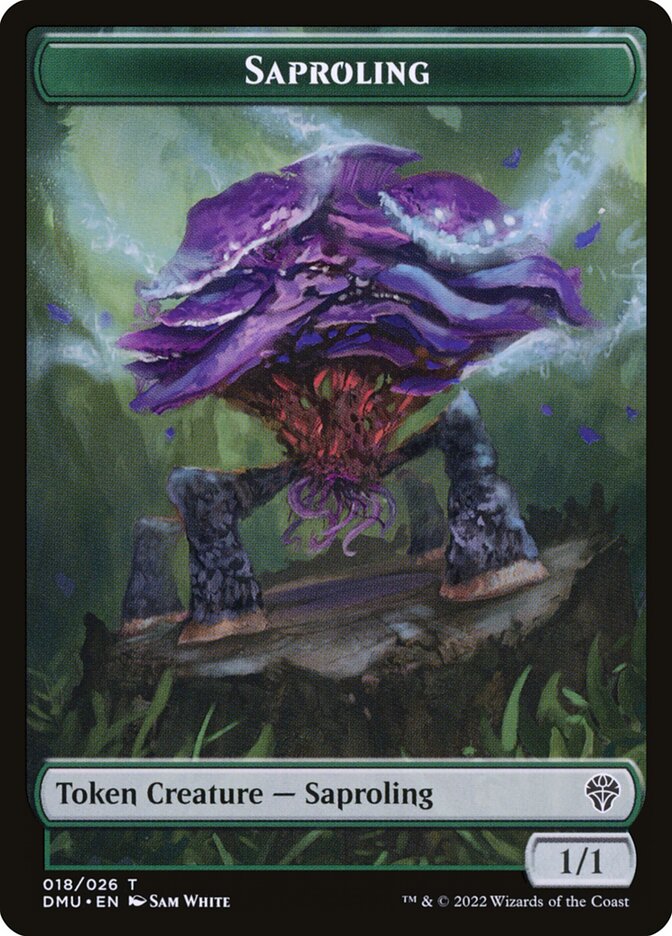 Saproling TDMU-18 Dominaria United Tokens Magic card