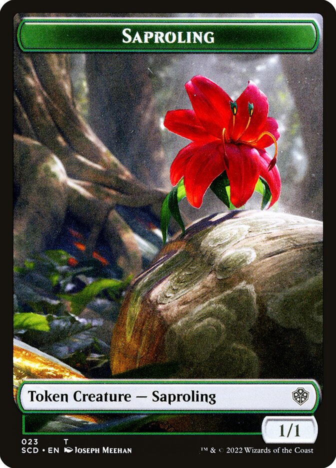 Saproling TSCD-23 Starter Commander Deck Tokens Magic card