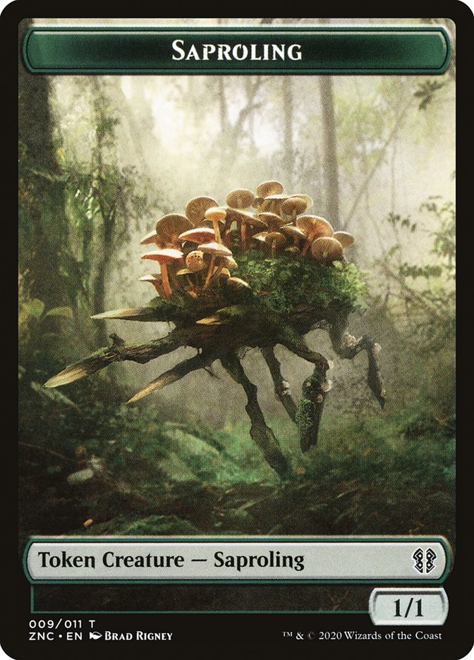 Saproling TZNC-9 Zendikar Rising Commander Tokens Magic card