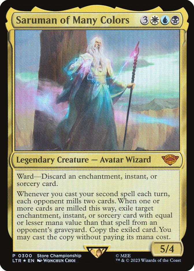 Saruman of Many Colors LTR-300 The Lord of the Rings: Tales of Middle-earth Magic card
