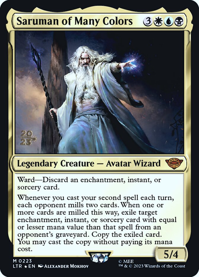 Saruman of Many Colors PLTR-223S Tales of Middle-earth Promos Magic card
