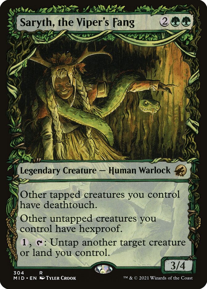 Saryth, the Viper's Fang MID-304 Innistrad: Midnight Hunt Magic card