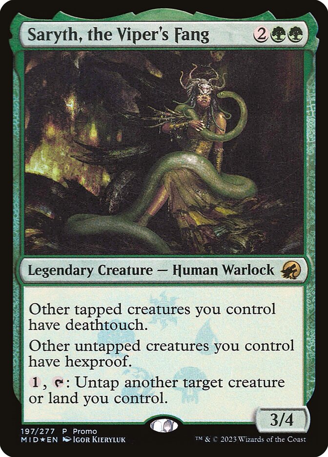 Saryth, the Viper's Fang PMID-197STAR Innistrad: Midnight Hunt Promos Magic card