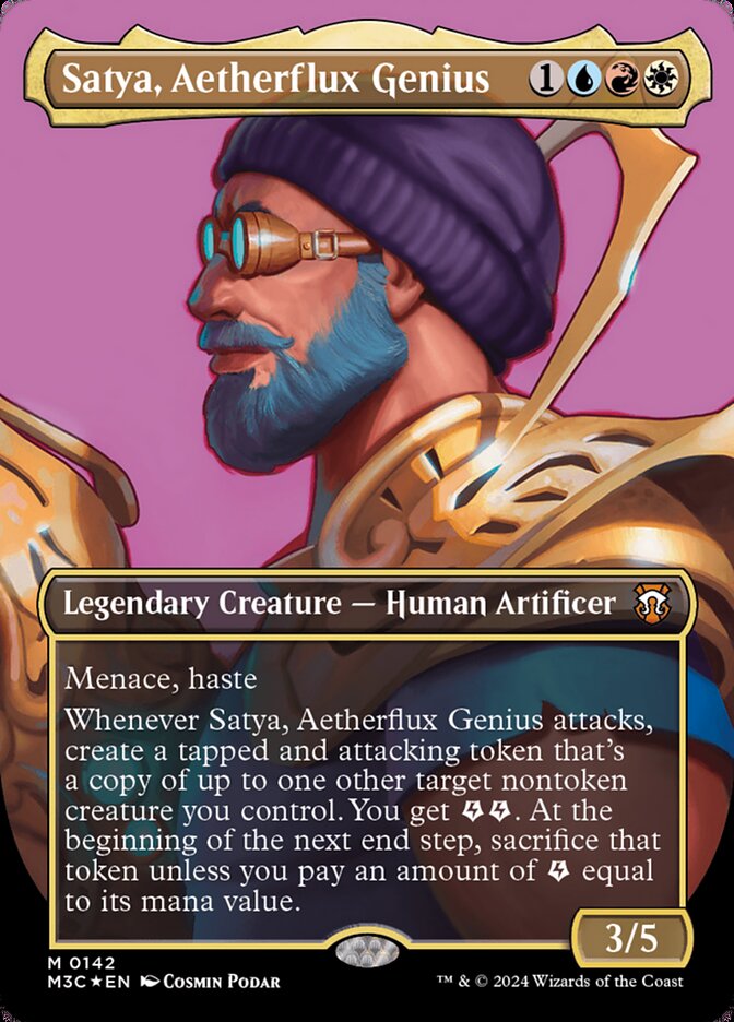 Satya, Aetherflux Genius M3C-142 Modern Horizons 3 Commander Magic card