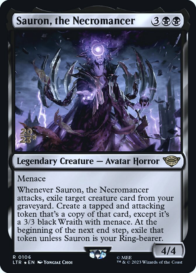 Sauron, the Necromancer PLTR-106S Tales of Middle-earth Promos Magic card