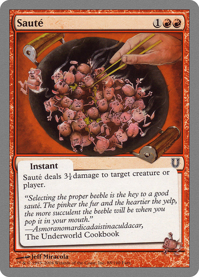 Sauté UNH-88 Unhinged Magic card