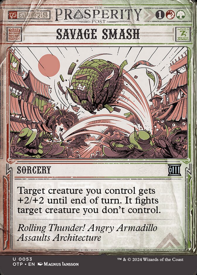 Savage Smash OTP-53 Breaking News Magic card