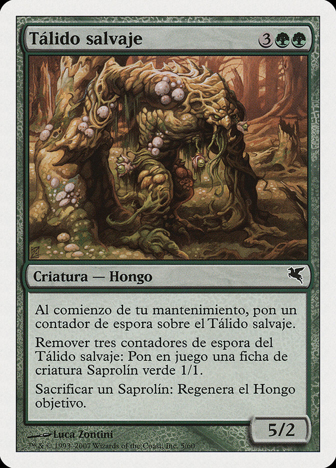 Savage Thallid PSAL-J5 Salvat 2005 Magic card