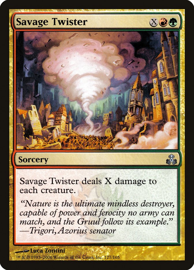 Savage Twister GPT-127 Guildpact Magic card
