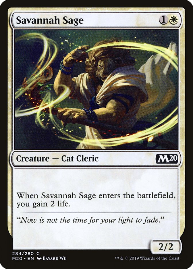 Savannah Sage M20-284 Core Set 2020 Magic card