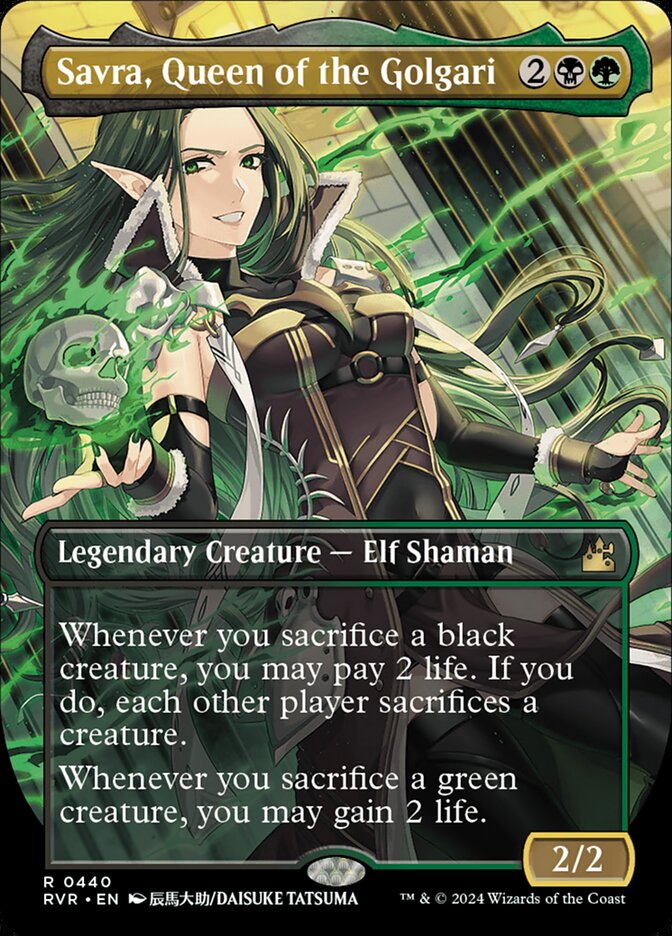 Savra, Queen of the Golgari RVR-440 Ravnica Remastered Magic card