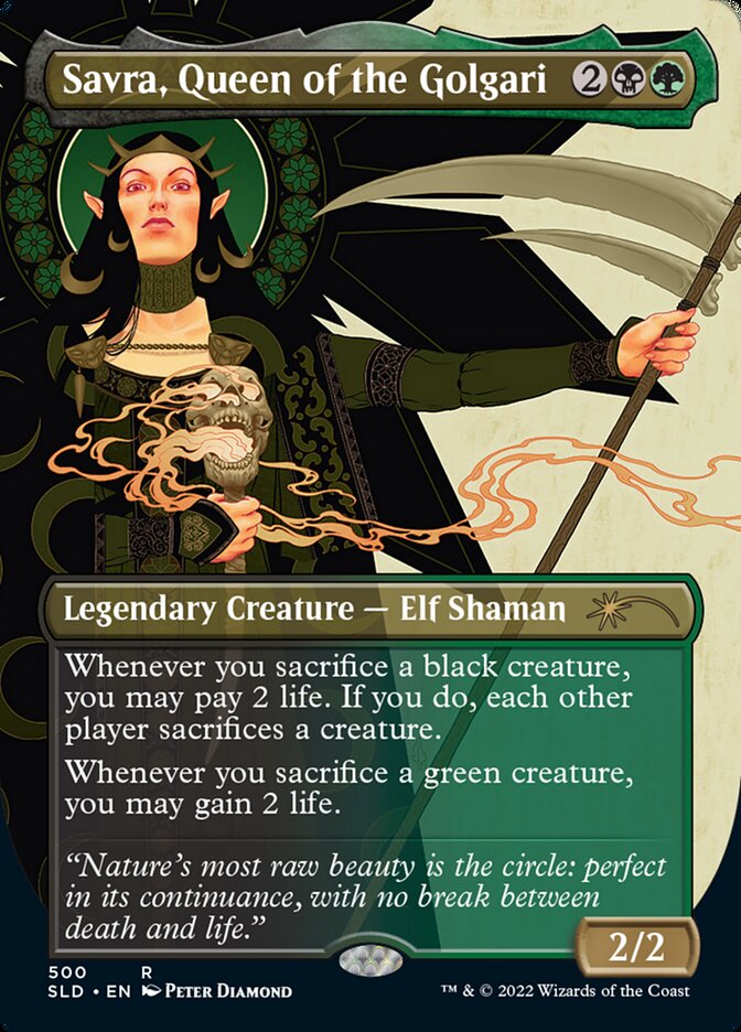 Savra, Queen of the Golgari SLD-500 Secret Lair Drop Magic card