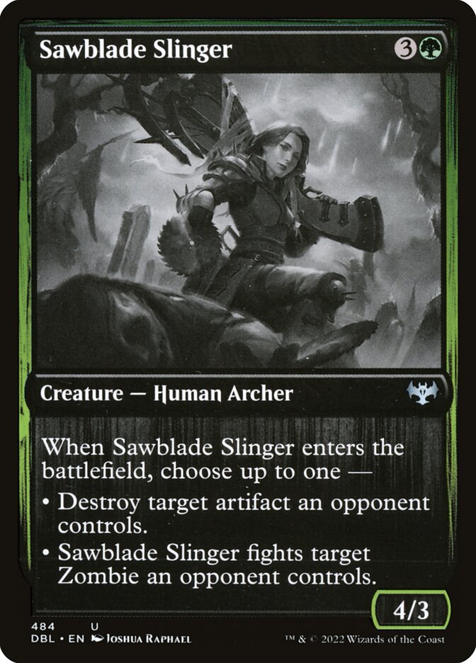 Sawblade Slinger DBL-484 Innistrad: Double Feature Magic card