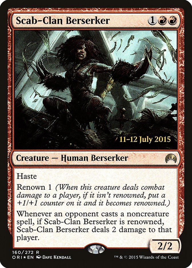 Scab-Clan Berserker PORI-160S Magic Origins Promos Magic card