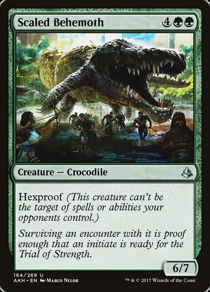 Scaled Behemoth AKH-184 Amonkhet Magic card