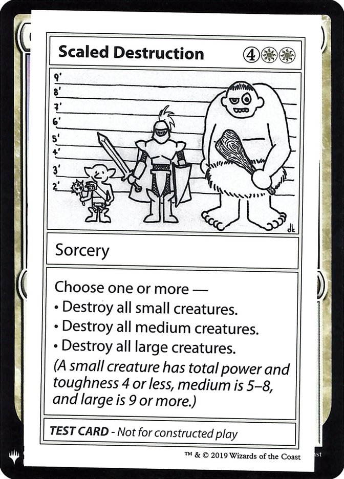 Scaled Destruction CMB1-12 Mystery Booster Playtest Cards 2019 Magic card