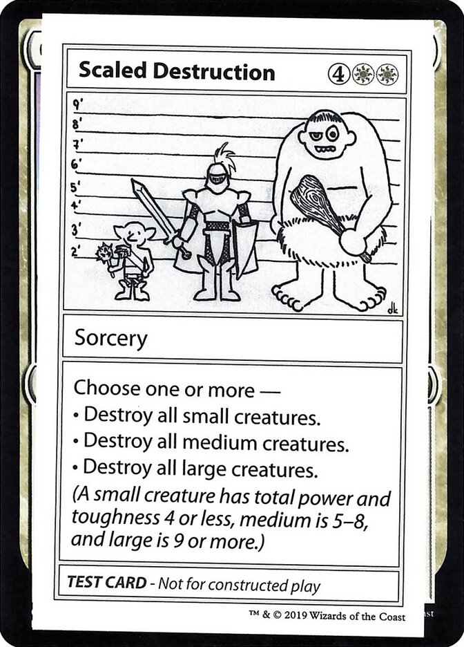 Scaled Destruction CMB2-12 Mystery Booster Playtest Cards 2021 Magic card