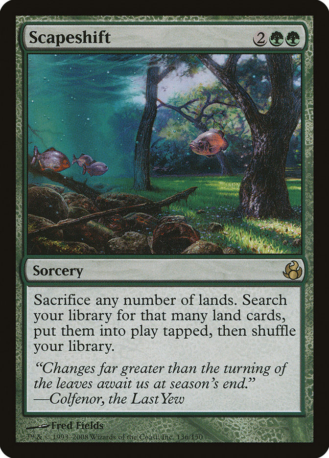 Scapeshift MOR-136 Morningtide Magic card