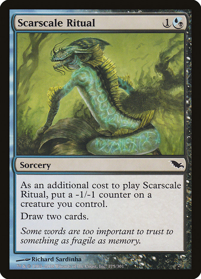 Scarscale Ritual SHM-175 Shadowmoor Magic card