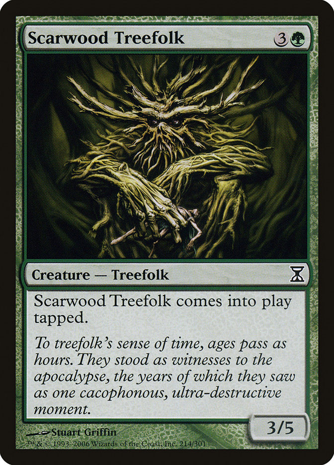 Scarwood Treefolk TSP-214 Time Spiral Magic card
