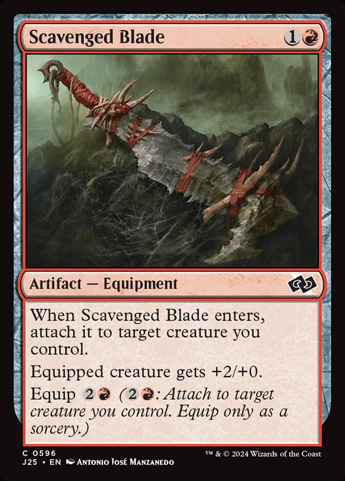Scavenged Blade J25-596 Foundations Jumpstart Magic card