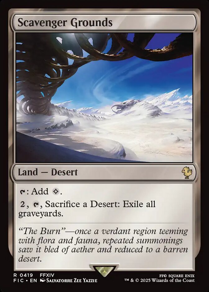 Scavenger Grounds FIC-419 Final Fantasy Commander Magic card