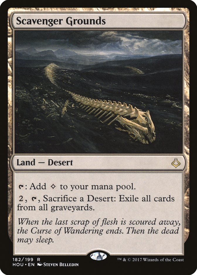 Scavenger Grounds HOU-182 Hour of Devastation Magic card
