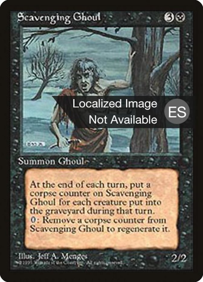 Scavenging Ghoul 4BB-159 Fourth Edition Foreign Black Border Magic card