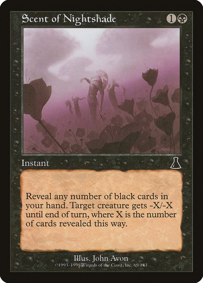 Scent of Nightshade UDS-69 Urza's Destiny Magic card