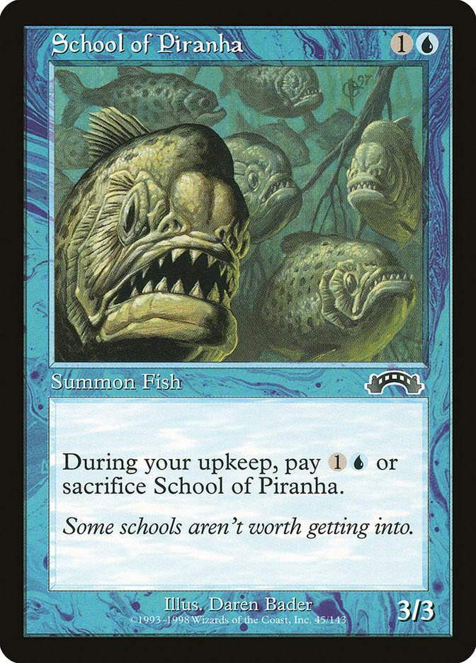 School of Piranha EXO-45 Exodus Magic card