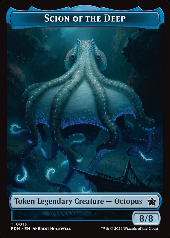 Scion of the Deep TFDN-13 Foundations Tokens Magic card