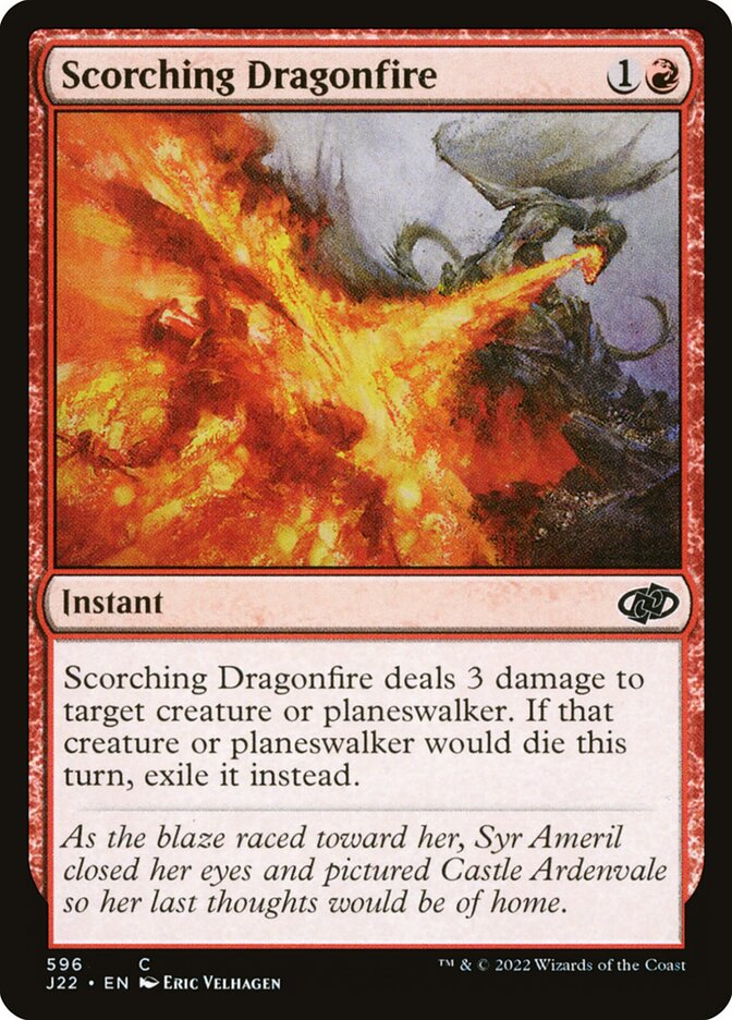 Scorching Dragonfire J22-596 Jumpstart 2022 Magic card