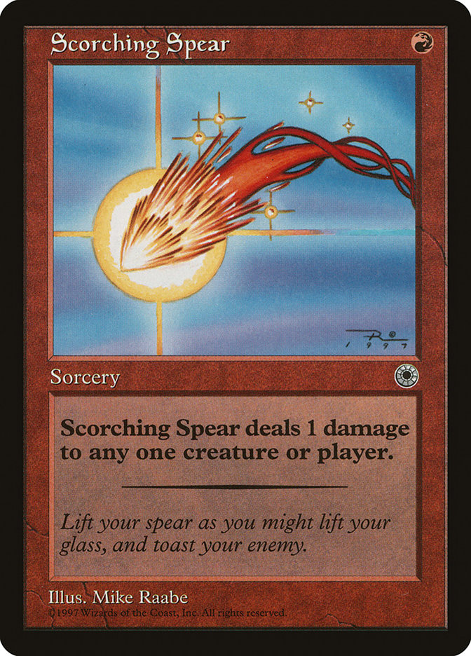 Scorching Spear POR-148 Portal Magic card