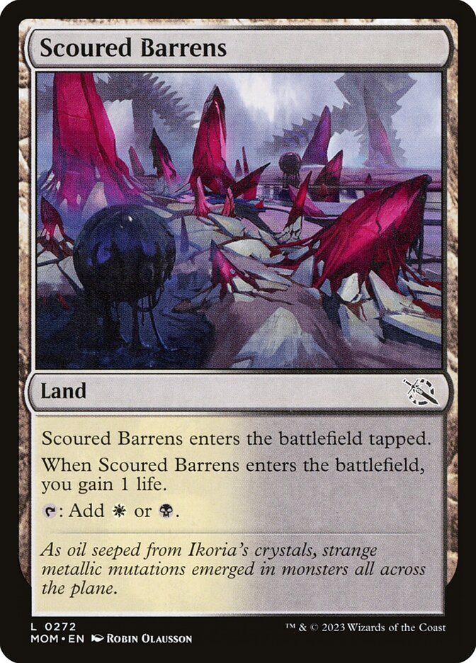 Scoured Barrens MOM-272 March of the Machine Magic card