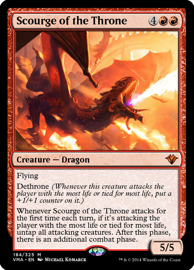 Scourge of the Throne VMA-184 Vintage Masters Magic card