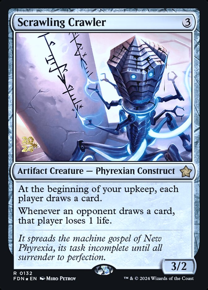 Scrawling Crawler PFDN-132S Foundations Promos Magic card