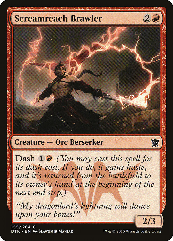 Screamreach Brawler DTK-155 Dragons of Tarkir Magic card