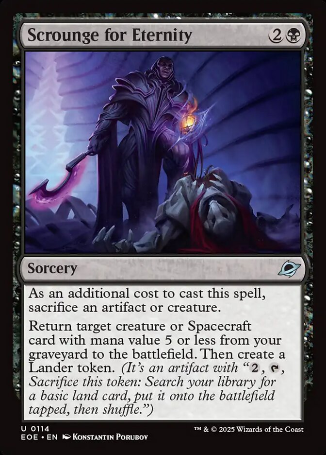 Scrounge for Eternity EOE-114 Edge of Eternities Magic card